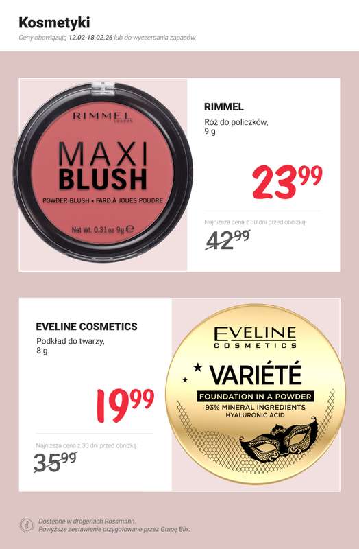 Rossmann - gazetka promocyjna MEGA promocje z nowej gazetki od czwartku 12.02 do środy 18.02 - strona 2
