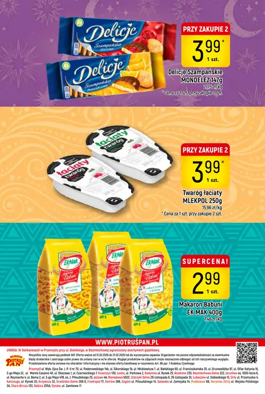 Delikatesy Piotruś Pan - gazetka promocyjna Gazetka od czwartku 12.02 do soboty 21.02 - strona 28