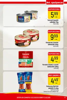 Delikatesy Piotruś Pan - gazetka promocyjna Gazetka od czwartku 12.02 do soboty 21.02 - strona 13