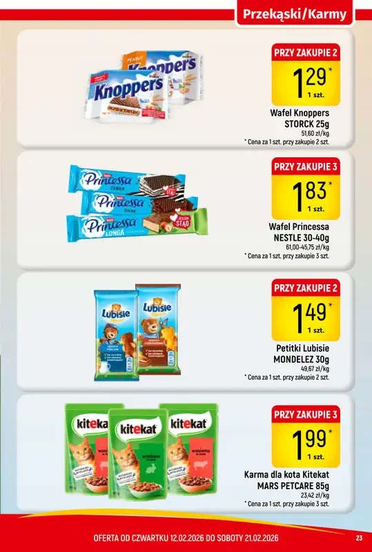Delikatesy Piotruś Pan - gazetka promocyjna Gazetka od czwartku 12.02 do soboty 21.02 - strona 23