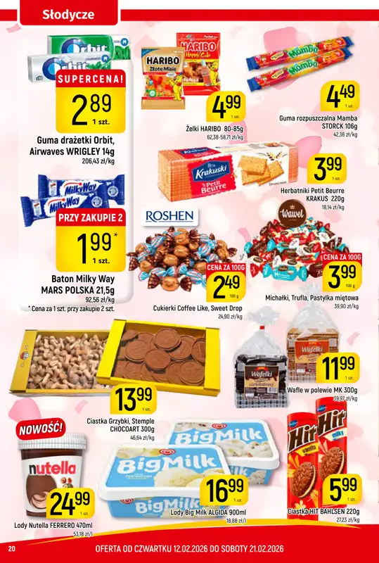 Delikatesy Piotruś Pan - gazetka promocyjna Gazetka od czwartku 12.02 do soboty 21.02 - strona 20