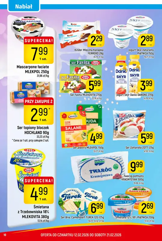 Delikatesy Piotruś Pan - gazetka promocyjna Gazetka od czwartku 12.02 do soboty 21.02 - strona 10