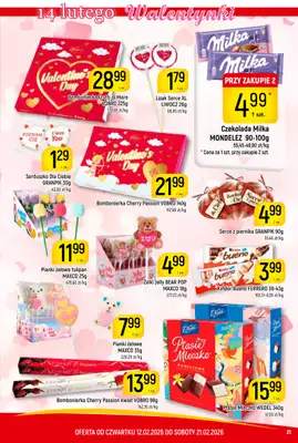 Delikatesy Piotruś Pan - gazetka promocyjna Gazetka od czwartku 12.02 do soboty 21.02 - strona 21