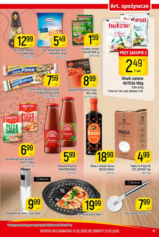 Delikatesy Piotruś Pan - gazetka promocyjna Gazetka od czwartku 12.02 do soboty 21.02 - strona 19