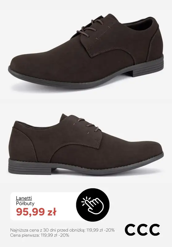 CCC - gazetka promocyjna Back to office - obuwie męskie od czwartku 12.02  - strona 3