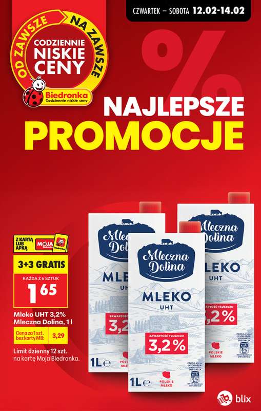 Biedronka - gazetka promocyjna Najlepsze promocje! od czwartku 12.02 do soboty 14.02