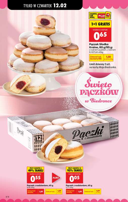 Biedronka - gazetka promocyjna Świat pączków od czwartku 12.02 do czwartku 12.02 - strona 2