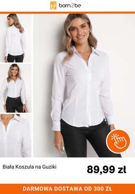 Biała Koszula na Guziki