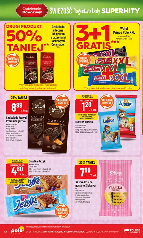 POLOmarket - gazetka promocyjna Gazetka od środy 11.02 do wtorku 17.02 - strona 32