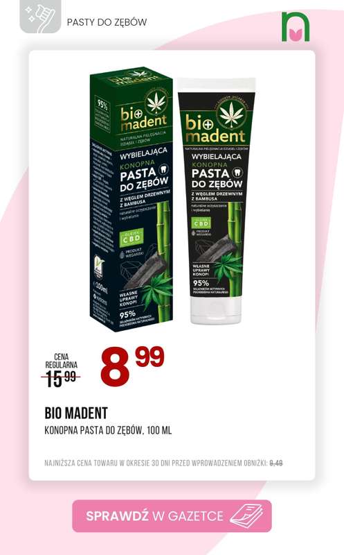 Drogerie Natura - gazetka promocyjna Pasty do zębów - sprawdź promocje! od czwartku 12.02 do niedzieli 15.02 - strona 4