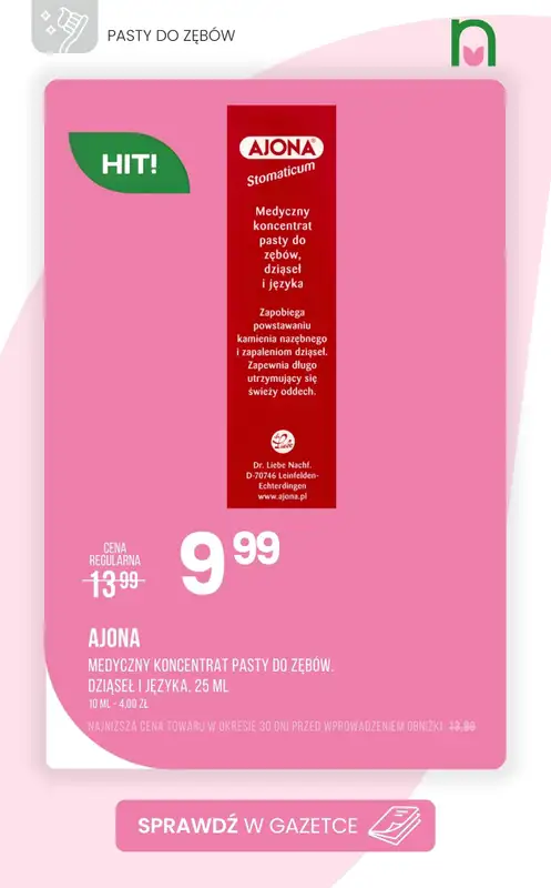 Drogerie Natura - gazetka promocyjna Pasty do zębów - sprawdź promocje! od czwartku 12.02 do niedzieli 15.02 - strona 5