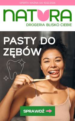 Drogerie Natura - gazetka promocyjna Pasty do zębów - sprawdź promocje! od czwartku 12.02 do niedzieli 15.02