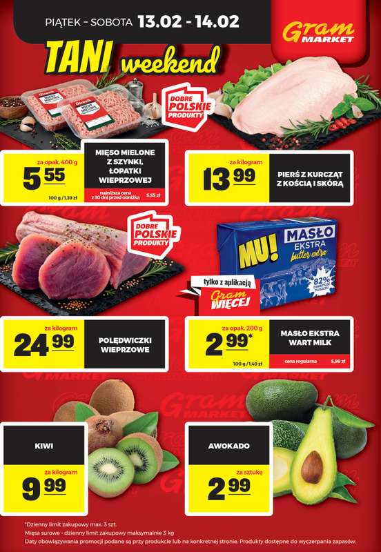 Gram Market - gazetka promocyjna Cały tydzień niskie ceny od piątku 13.02 do środy 18.02 - strona 2