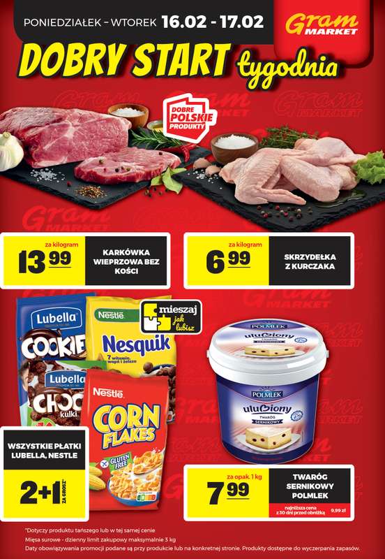 Gram Market - gazetka promocyjna Cały tydzień niskie ceny od piątku 13.02 do środy 18.02 - strona 4