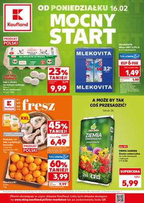 Kaufland - gazetka promocyjna Mocny Start od poniedziałku 16.02 do środy 18.02