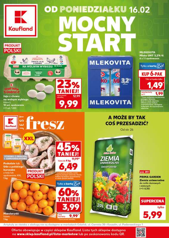 Kaufland - gazetka promocyjna Mocny Start od poniedziałku 16.02 do środy 18.02