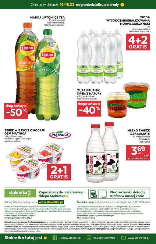 Stokrotka - gazetka promocyjna Gazetka Supermarket od poniedziałku od poniedziałku 16.02 do środy 18.02 - strona 8