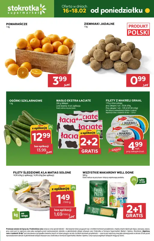 Stokrotka - gazetka promocyjna Gazetka Supermarket od poniedziałku  