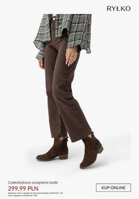 Czekoladowe ocieplane botki