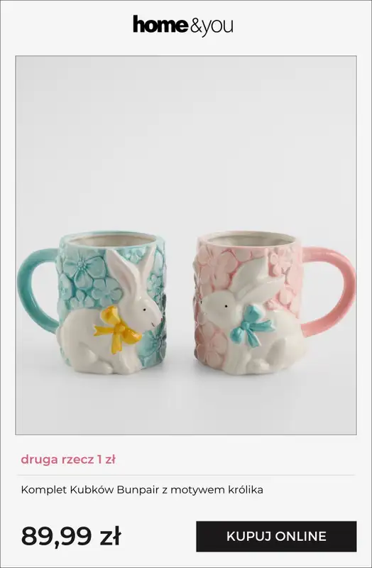 home&you - gazetka promocyjna Druga rzecz 1 zł od czwartku 12.02 do poniedziałku 16.02 - strona 7