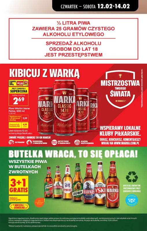 Biedronka - gazetka promocyjna Od czwartku, Z ladą tradycyjną od czwartku 12.02 do środy 18.02 - strona 67