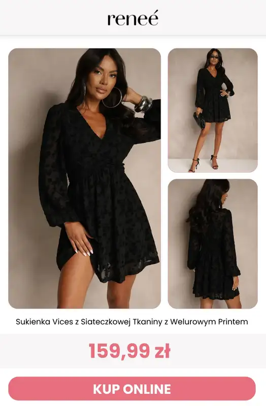 Renee - gazetka promocyjna Czarne sukienki od czwartku 12.02 do czwartku 19.02 - strona 3