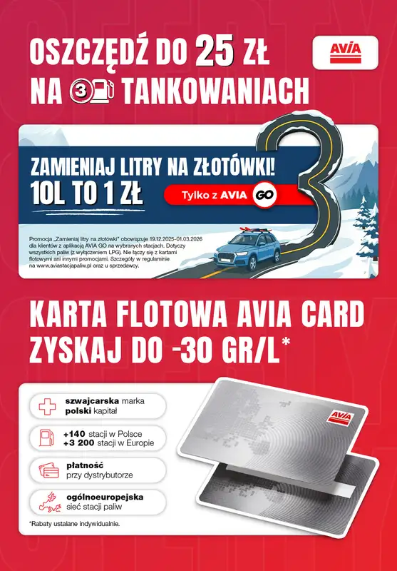 AVIA Stacje Paliw - gazetka promocyjna Sprawdź oferty! od piątku 13.02 do soboty 28.02 - strona 3
