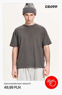 Brązowa bluza basic z kapturem