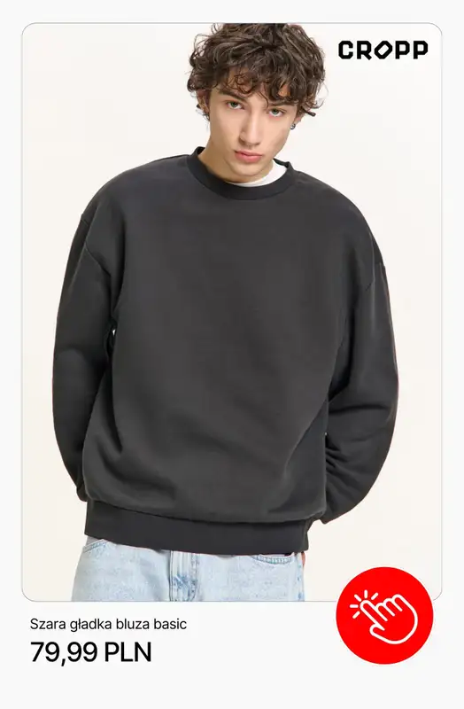 Cropp - gazetka promocyjna Ubrania basic męskie od czwartku 12.02  - strona 8