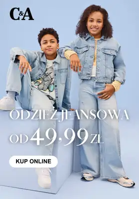 C&A - gazetka promocyjna Odzież jeansowa dla dzieci od 49,99 zł od czwartku 12.02 