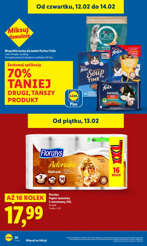 Lidl - gazetka promocyjna Oferta od czwartku od czwartku 12.02 do soboty 14.02 - strona 30