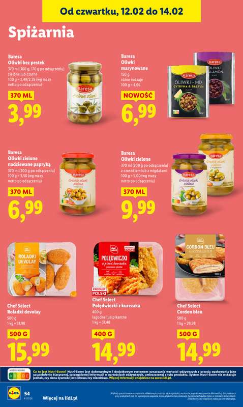 Lidl - gazetka promocyjna Oferta od czwartku od czwartku 12.02 do soboty 14.02 - strona 54