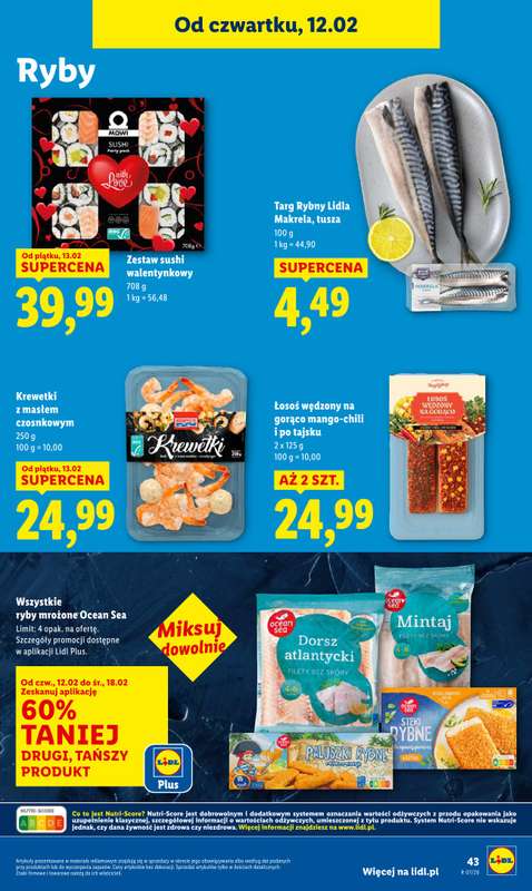 Lidl - gazetka promocyjna Oferta od czwartku od czwartku 12.02 do soboty 14.02 - strona 43