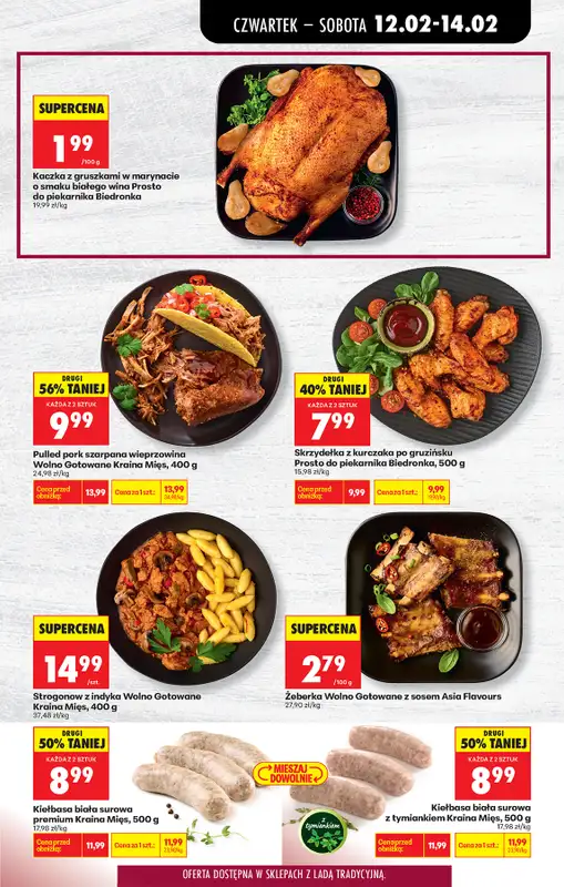 Biedronka - gazetka promocyjna Od czwartku, Z ladą tradycyjną od czwartku 12.02 do środy 18.02 - strona 45
