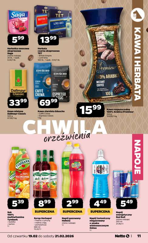 Netto - gazetka promocyjna Gazetka Spożywcza od czwartku 19.02 do soboty 21.02 - strona 11
