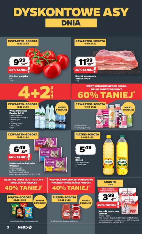 Netto - gazetka promocyjna Gazetka Spożywcza od czwartku 19.02 do soboty 21.02 - strona 2