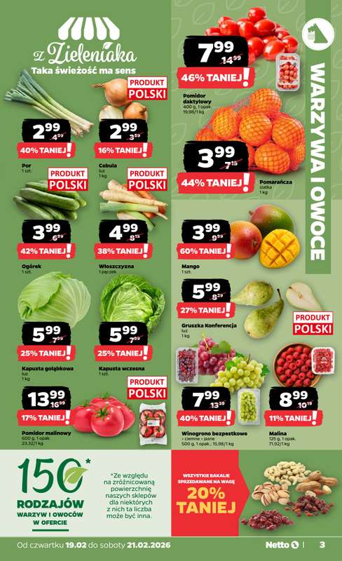 Netto - gazetka promocyjna Gazetka Spożywcza od czwartku 19.02 do soboty 21.02 - strona 3
