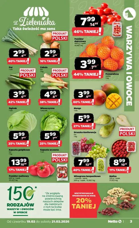 Netto - gazetka promocyjna Gazetka Spożywcza od czwartku 19.02 do soboty 21.02 - strona 3