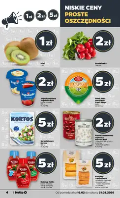Netto - gazetka promocyjna Gazetka Spożywcza od poniedziałku 16.02 do soboty 21.02 - strona 4