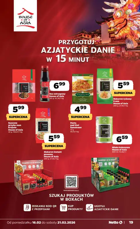 Netto - gazetka promocyjna Gazetka Spożywcza od poniedziałku 16.02 do soboty 21.02 - strona 19