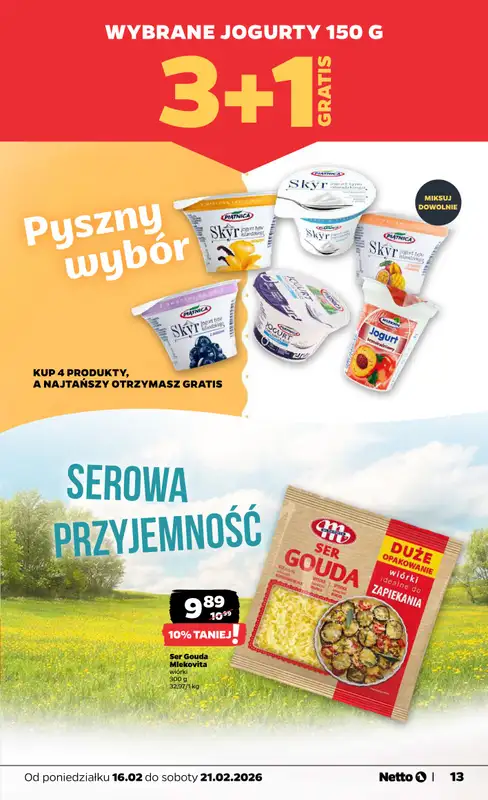 Netto - gazetka promocyjna Gazetka Spożywcza od poniedziałku 16.02 do soboty 21.02 - strona 13