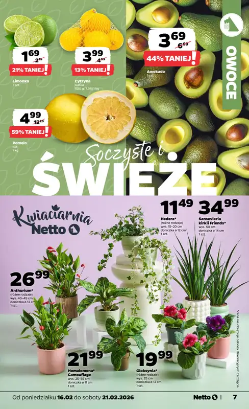 Netto - gazetka promocyjna Gazetka Spożywcza od poniedziałku 16.02 do soboty 21.02 - strona 7