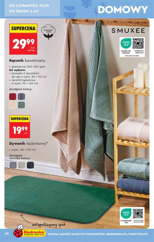 Biedronka - gazetka promocyjna Hity i inspiracje, od 14.02 od soboty 14.02 do środy 04.03 - strona 20