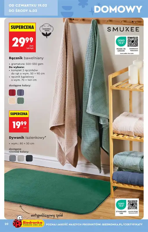 Biedronka - gazetka promocyjna Hity i inspiracje, od 14.02 od soboty 14.02 do środy 04.03 - strona 20