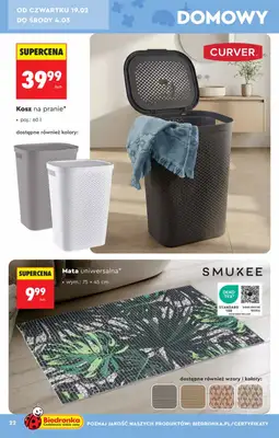 Biedronka - gazetka promocyjna Hity i inspiracje, od 14.02 od soboty 14.02 do środy 04.03 - strona 22