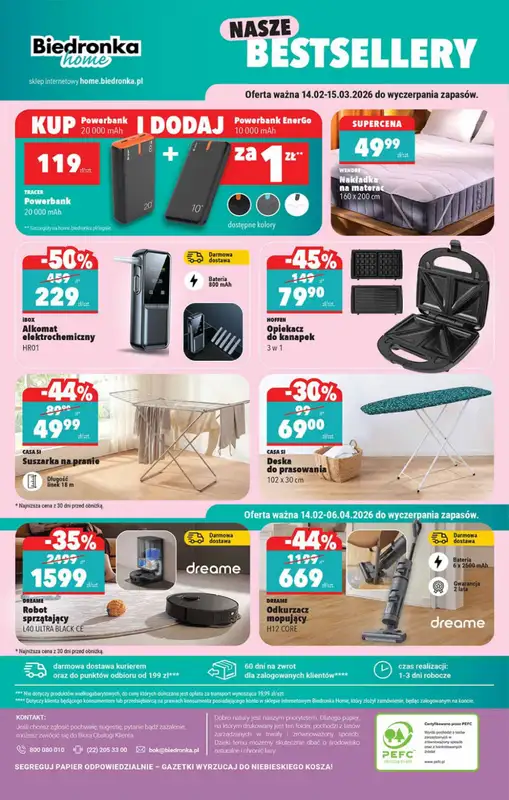 Biedronka - gazetka promocyjna Hity i inspiracje, od 14.02 od soboty 14.02 do środy 04.03 - strona 44