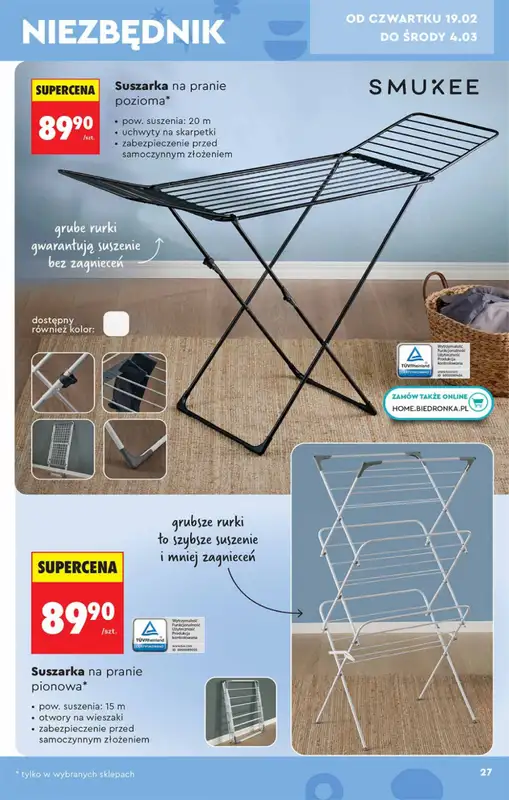 Biedronka - gazetka promocyjna Hity i inspiracje, od 14.02 od soboty 14.02 do środy 04.03 - strona 27