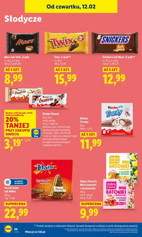 Lidl - gazetka promocyjna Oferta od czwartku od czwartku 12.02 do soboty 14.02 - strona 50