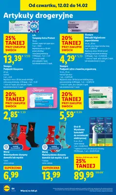 Lidl - gazetka promocyjna Oferta od czwartku od czwartku 12.02 do soboty 14.02 - strona 64