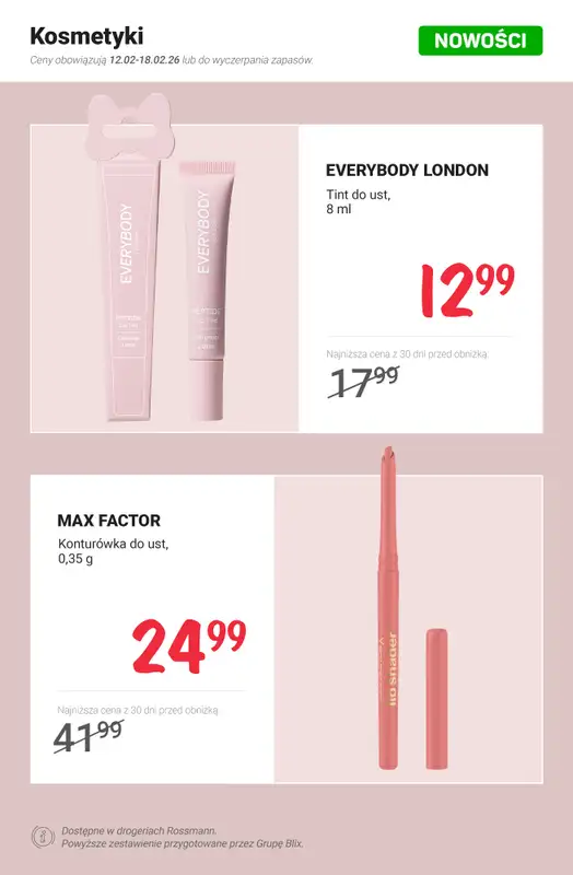 Rossmann - gazetka promocyjna NOWOŚCI na promocji od soboty 14.02 do środy 18.02 - strona 2